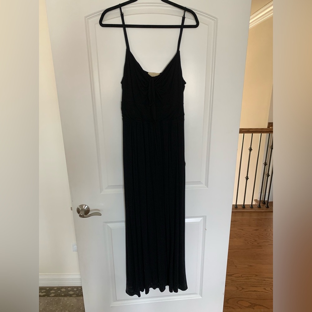 Anthropologie Black Maxi Dress, Large